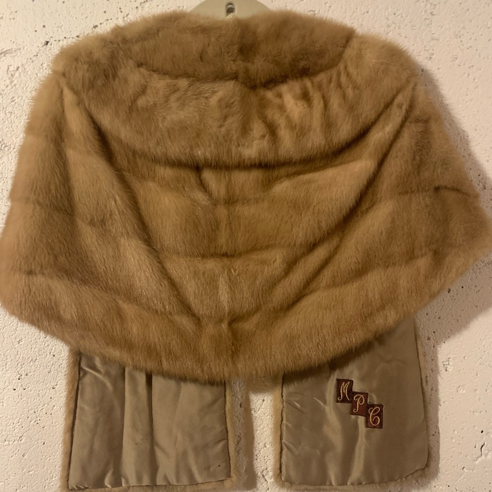 Mink shawl, vintage